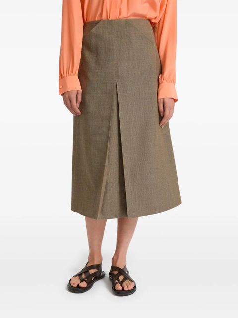 Yves Salomon wool split skirt - Neutrals