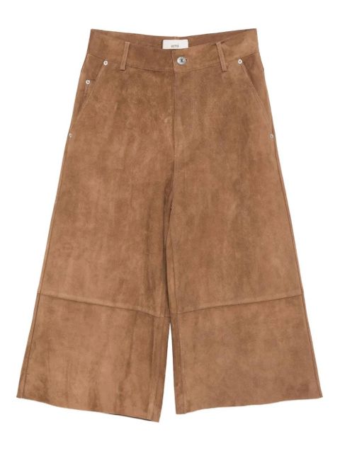 AMI Paris suede side-pocket trousers - Brown - zdjęcie produktu nr 1