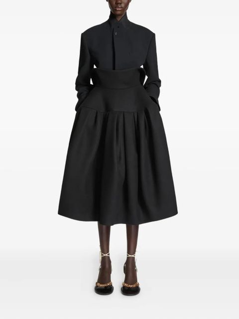 DRIES VAN NOTEN crop-hem buttoned-cuffs blazer - Black - zdjęcie produktu nr 2