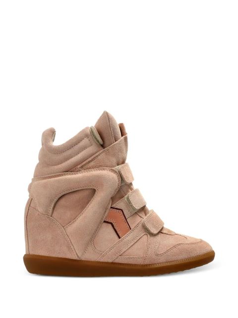 ISABEL MARANT Bekett cut-out touch-strap sneakers - Neutrals - zdjęcie produktu nr 1