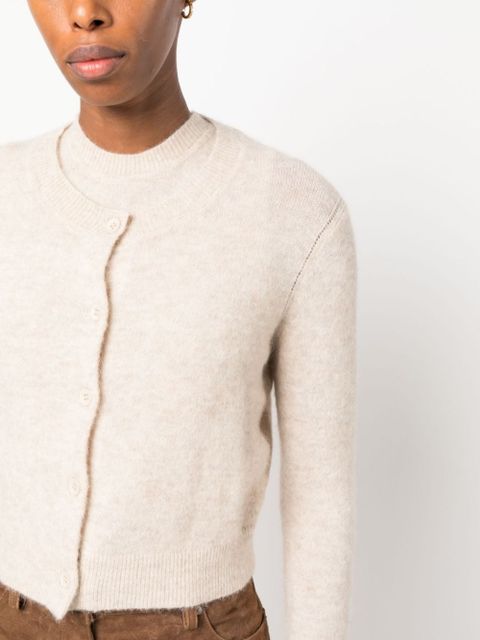 MARANT ÉTOILE Amenita cropped cardigan - Neutrals