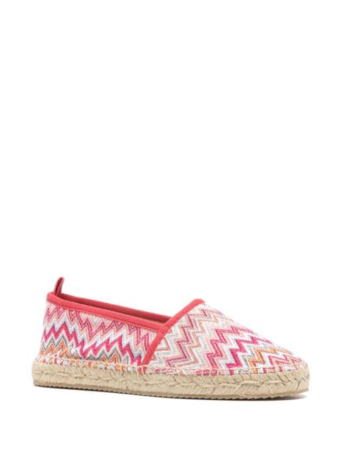 Missoni Elle zigzag-woven espadrilles - Pink