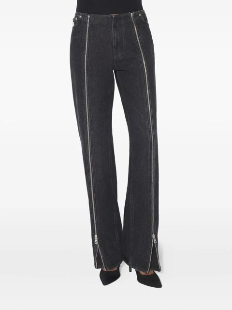 Jean Paul Gaultier zipped cotton jeans - Black