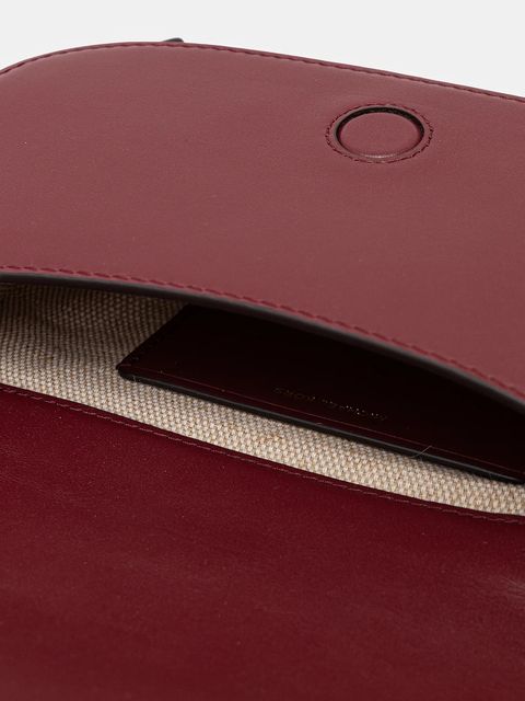 MICHAEL Michael Kors torebka skórzana kolor bordowy 32S5GL0C1L