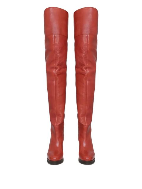 ISABEL MARANT over-the-knee heeled boots - Red - zdjęcie produktu nr 2