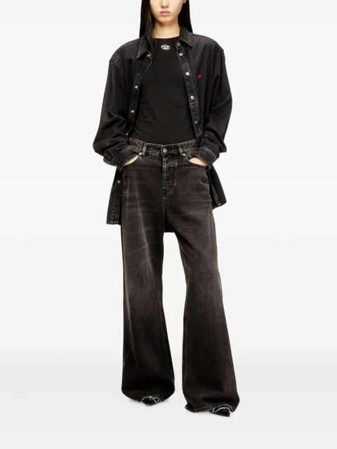 Diesel logo-detail long-sleeve T-shirt - Black - zdjęcie produktu nr 2