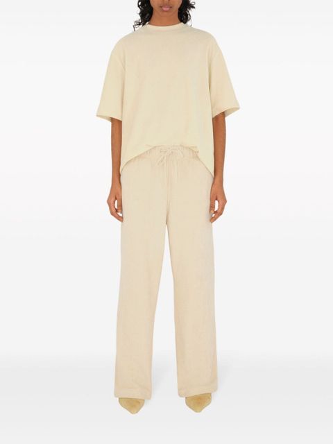 Burberry straight-leg cotton trousers - Neutrals