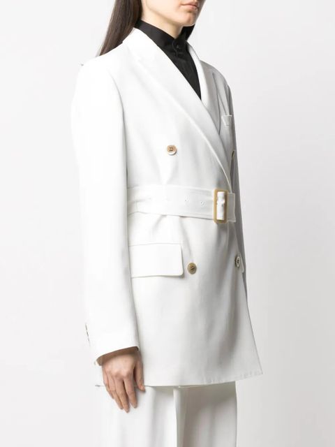 Golden Goose double-breasted belted blazer - White