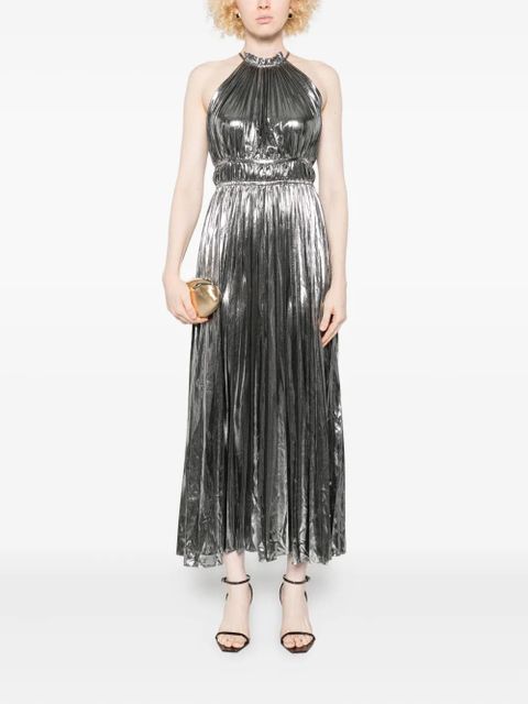 Maje metallic pleated dress - Silver - zdjęcie produktu nr 2