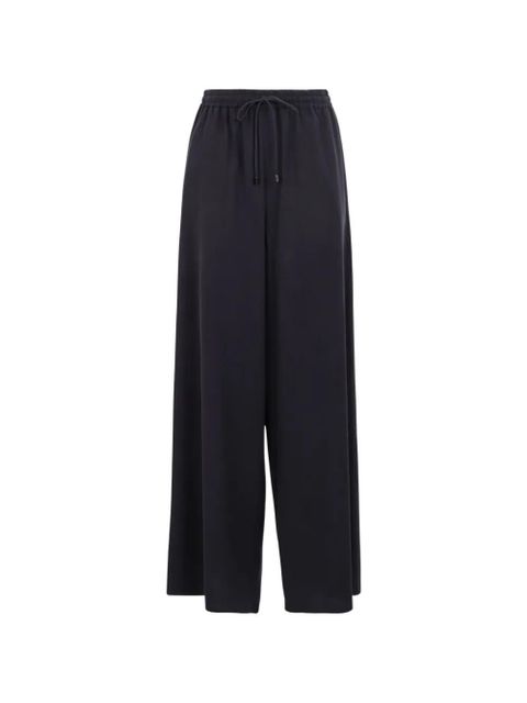 Max Mara elasticated wide-leg trousers - Blue - zdjęcie produktu nr 1