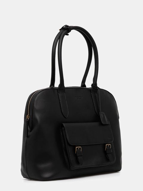 Marc O'Polo torebka skórzana kolor czarny 5000009165 - zdjęcie produktu nr 2