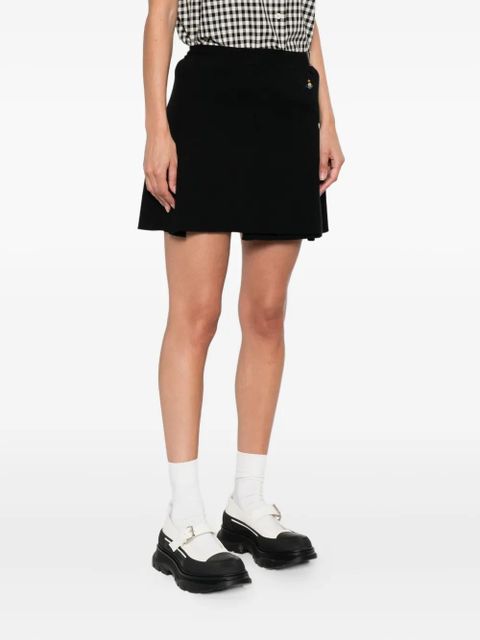 Vivienne Westwood belted pleated mini skirt - Black