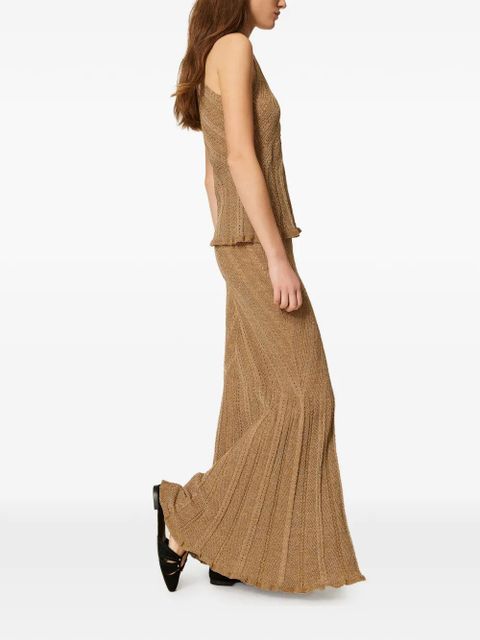 TWINSET knitted maxi skirt - Brown
