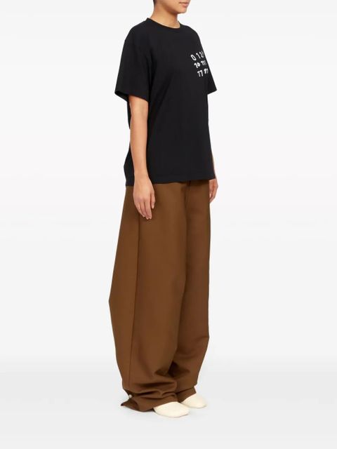 MM6 Maison Margiela logo-print cotton T-shirt - Black