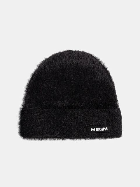 MSGM czapka z domieszką wełny kolor czarny 3941MDL12.257751 - zdjęcie produktu nr 1