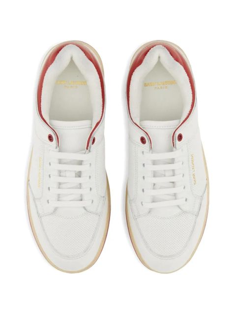 Saint Laurent SL/61 low-top leather sneakers - White