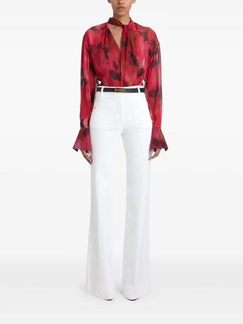 Victoria Beckham floral-print blouse - Pink