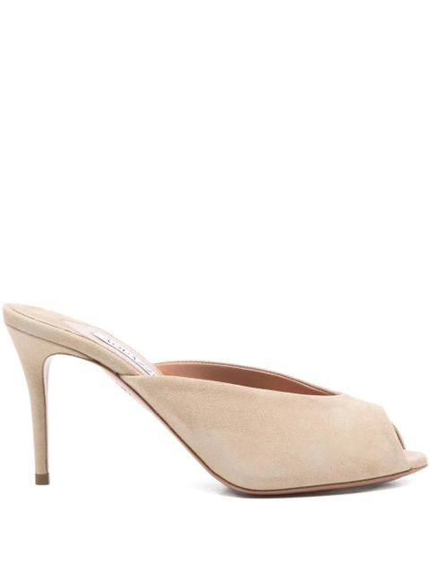 Aquazzura Secret peep-toe heel sandals - Neutrals - zdjęcie produktu nr 1