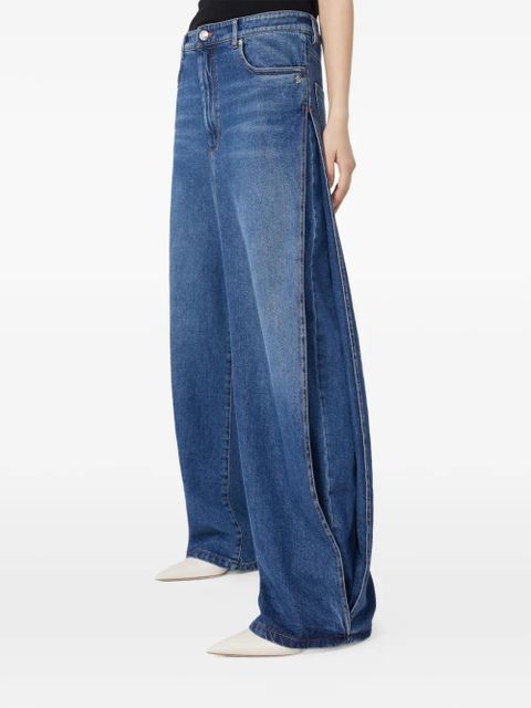 Sportmax side-pleat boyfriend jeans - Blue - zdjęcie produktu nr 2