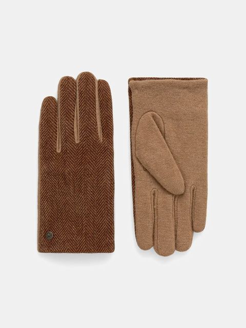 United Colors of Benetton rękawiczki damskie kolor beżowy 6YGSDG00D - zdjęcie produktu nr 1