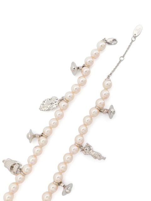 Vivienne Westwood Anglo pearl necklace - Neutrals