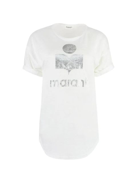 MARANT ÉTOILE logo-print T-shirt - White - zdjęcie produktu nr 1