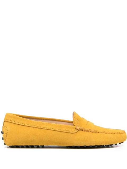 Tod's penny-slot suede loafers - Yellow - zdjęcie produktu nr 1