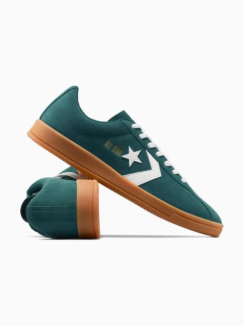 Converse sneakersy skórzane All Star Classic Trainer kolor zielony A16433C