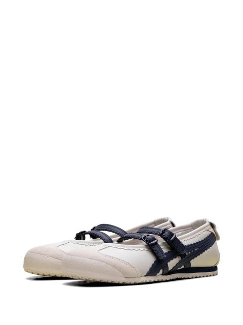 Onitsuka Tiger Mexico 66 buckled scallop sneakers - Neutrals