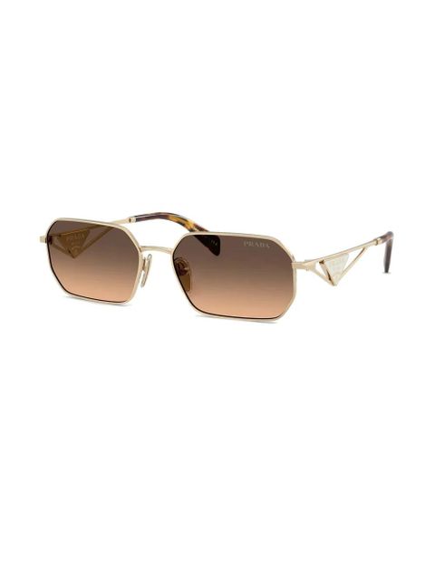 Prada Eyewear gradient rectangle-shape sunglasses - Gold - zdjęcie produktu nr 2