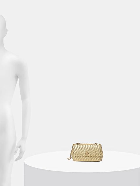 Tory Burch torebka skórzana Kira kolor złoty 161916.700