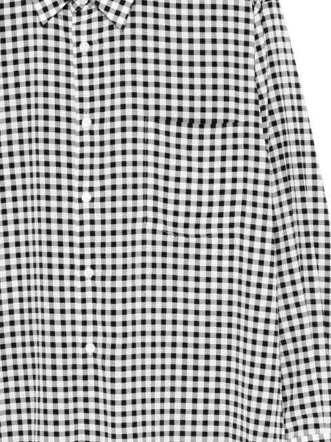 Comme Des Garçons checked shirt - Black