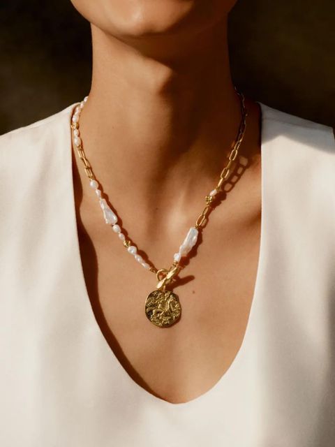 Monica Vinader x Amy Powney keshi-pearl necklace - Gold - zdjęcie produktu nr 2