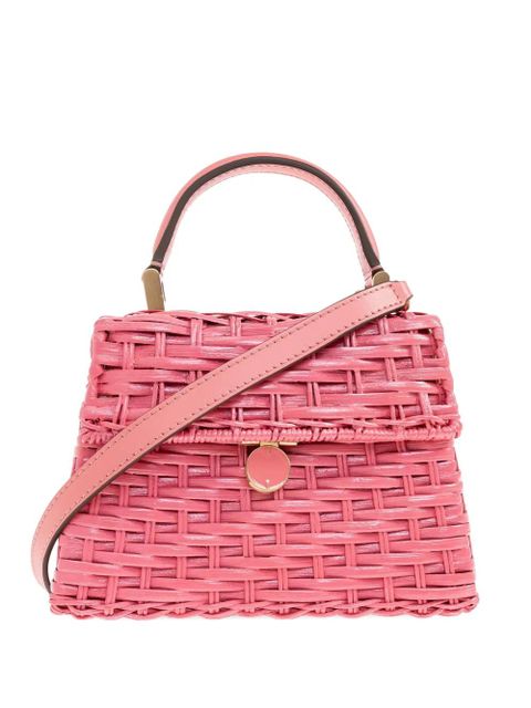 Cult Gaia woven top-handle mini bag - Pink
