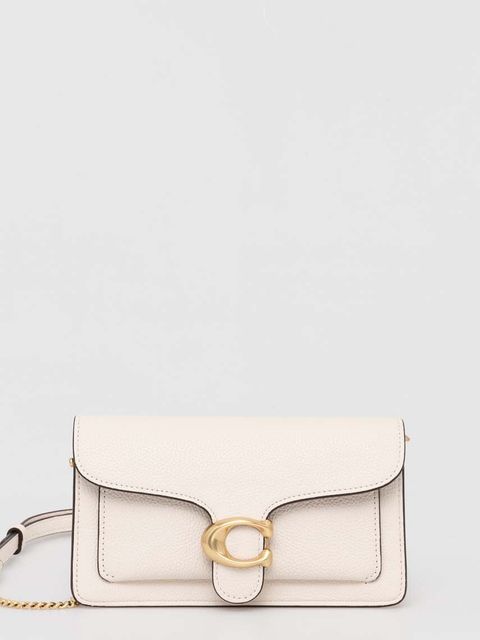 Coach torebka skórzana Tabby kolor beżowy CE772 - zdjęcie produktu nr 1