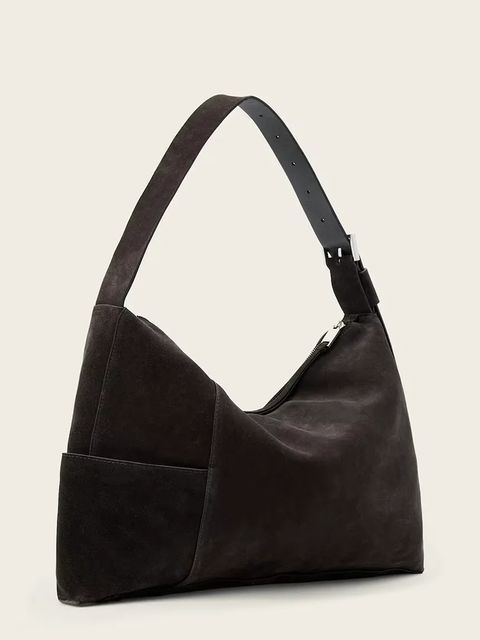 AllSaints torebka zamszowa ALBA - zdjęcie produktu nr 1