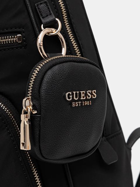 Guess plecak POWER PLAY damski kolor czarny duży gładki HWYG71 24350