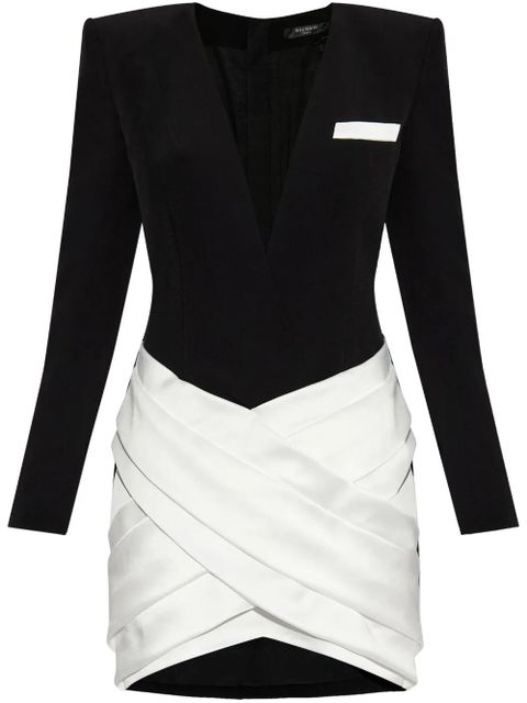 Balmain two-tone mini dress - Black - zdjęcie produktu nr 1