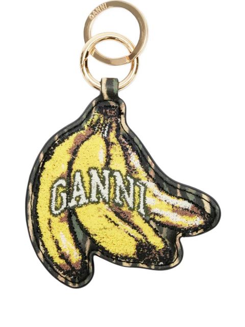 GANNI banana appliqué keyring - Yellow - zdjęcie produktu nr 1