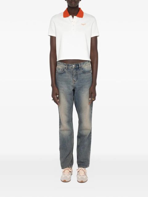 Zadig&Voltaire Mirta polo top - Neutrals