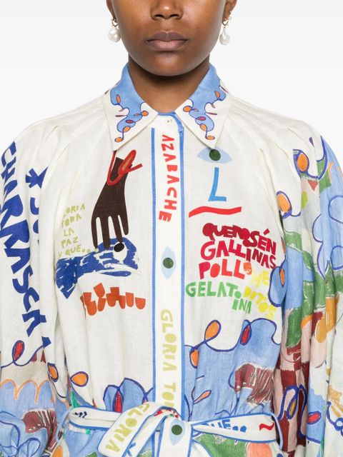 ALEMAIS Nadia mini dress - White