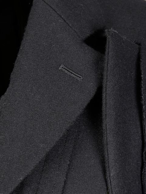 Comme Des Garçons cut-out detail coat - Black