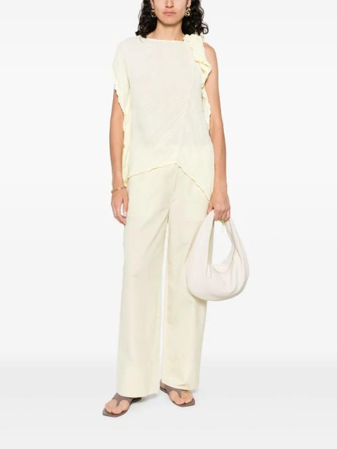 TOTEME twisted-seam boxer trousers - Yellow