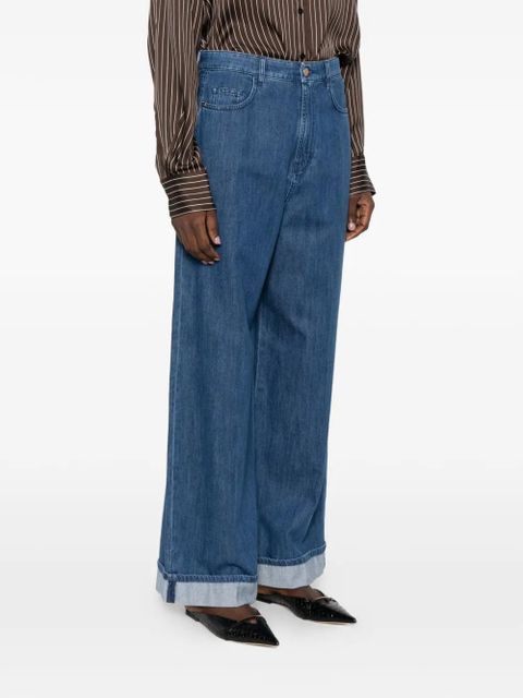 Max Mara Lupino cuffed trousers - Blue