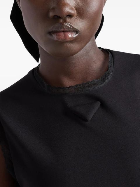 Prada interlock crêpe dress - Black