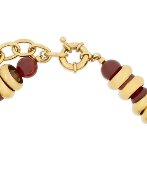 Saint Laurent Loulou beaded charm necklace - Gold - zdjęcie produktu nr 2