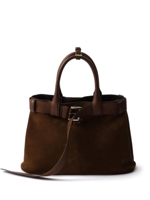 Prada medium Buckle tote bag - Brown - zdjęcie produktu nr 1