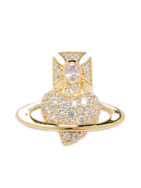 Vivienne Westwood Agnatha crystal-embellished earrings - Gold - zdjęcie produktu nr 1