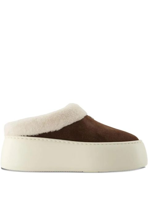 Giuseppe Zanotti suede platform mules - Brown - zdjęcie produktu nr 1