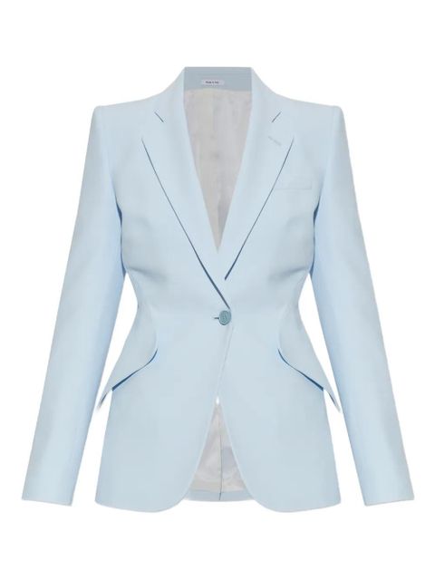 Alexander McQueen button fitted jacket - Blue - zdjęcie produktu nr 1